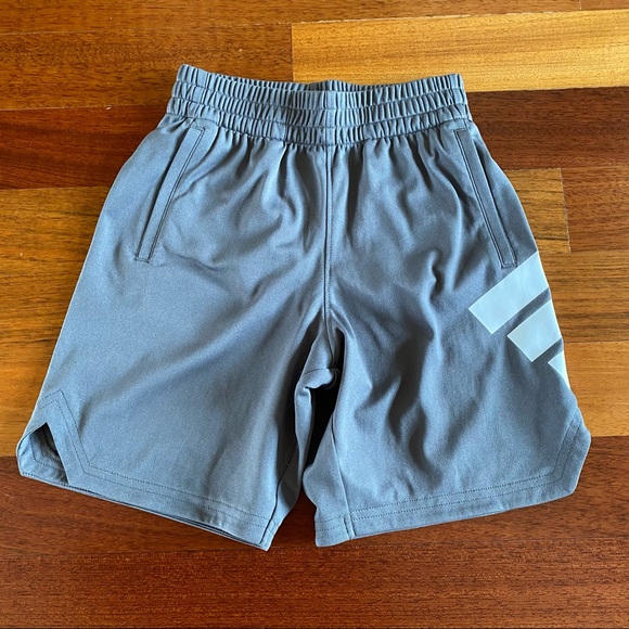 adidas Other - Adidas Boys Gray and White Athletic Shorts Size 7